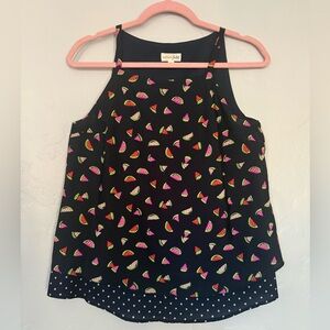 Colorful Fruit Print Sleeveless Top (A8)